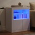 Aparador con luces LED blanco 60,5x37x67