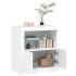 Aparador con luces LED blanco 60,5x37x67