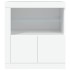 Aparador con luces LED blanco 60,5x37x67