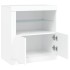 Aparador con luces LED blanco 60,5x37x67