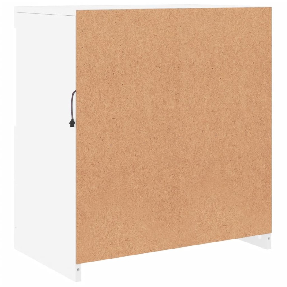 Aparador con luces LED blanco 60,5x37x67