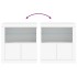Aparador con luces LED blanco 60,5x37x67