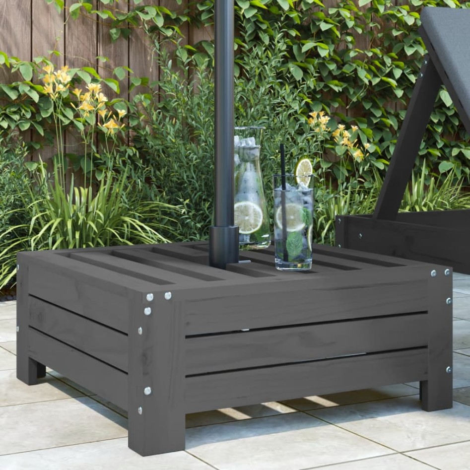 Cubierta para base de sombrilla madera maciza de pino