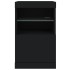 Aparador con luces LED negro 41x37x67