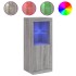 Aparador con luces LED gris Sonoma 41x37x100