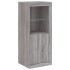 Aparador con luces LED gris Sonoma 41x37x100