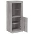 Aparador con luces LED gris Sonoma 41x37x100