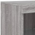 Aparador con luces LED gris Sonoma 41x37x100