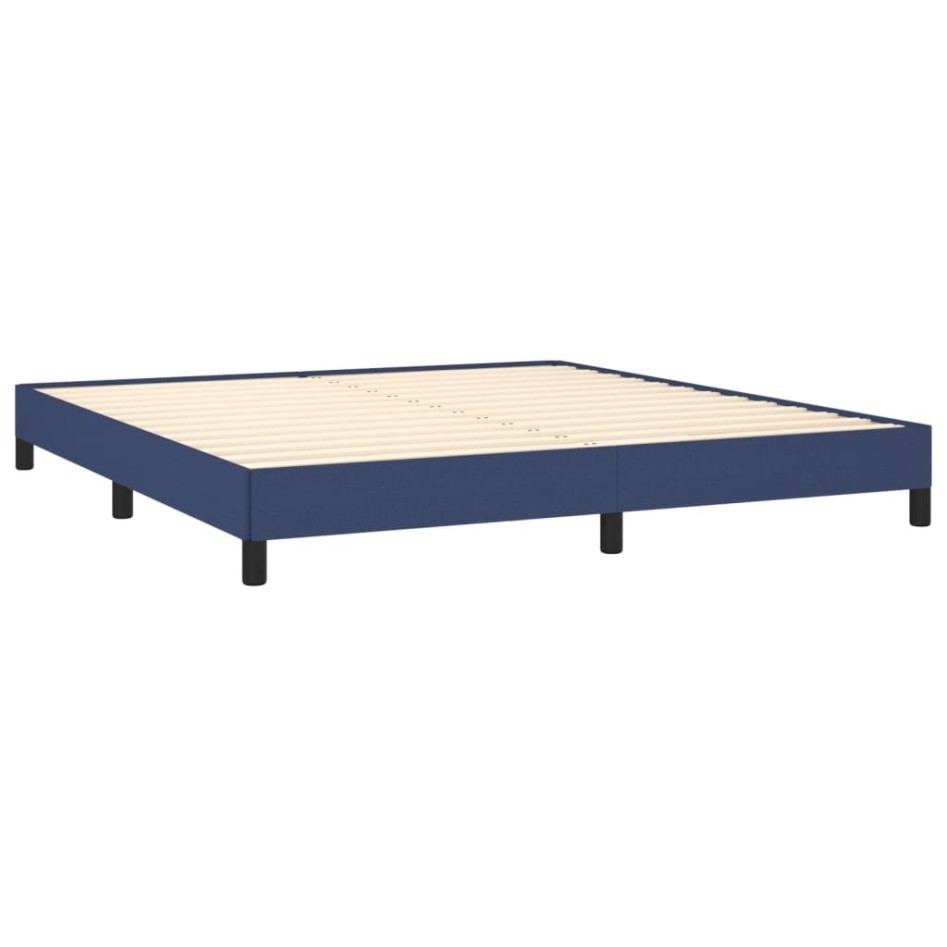 Estructura de cama tela azul 180x200