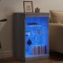 Aparador con luces LED gris Sonoma 41x37x67