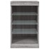Aparador con luces LED gris Sonoma 41x37x67
