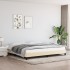 Estructura de cama de tela color crema 200x200