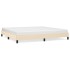 Estructura de cama de tela color crema 200x200