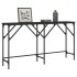 Mesa consola madera de ingeniería negra 140x29x75