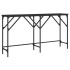 Mesa consola madera de ingeniería negra 140x29x75