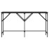 Mesa consola madera de ingeniería negra 140x29x75