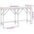 Mesa consola madera de ingeniería negra 140x29x75