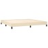 Estructura de cama de tela color crema 200x200