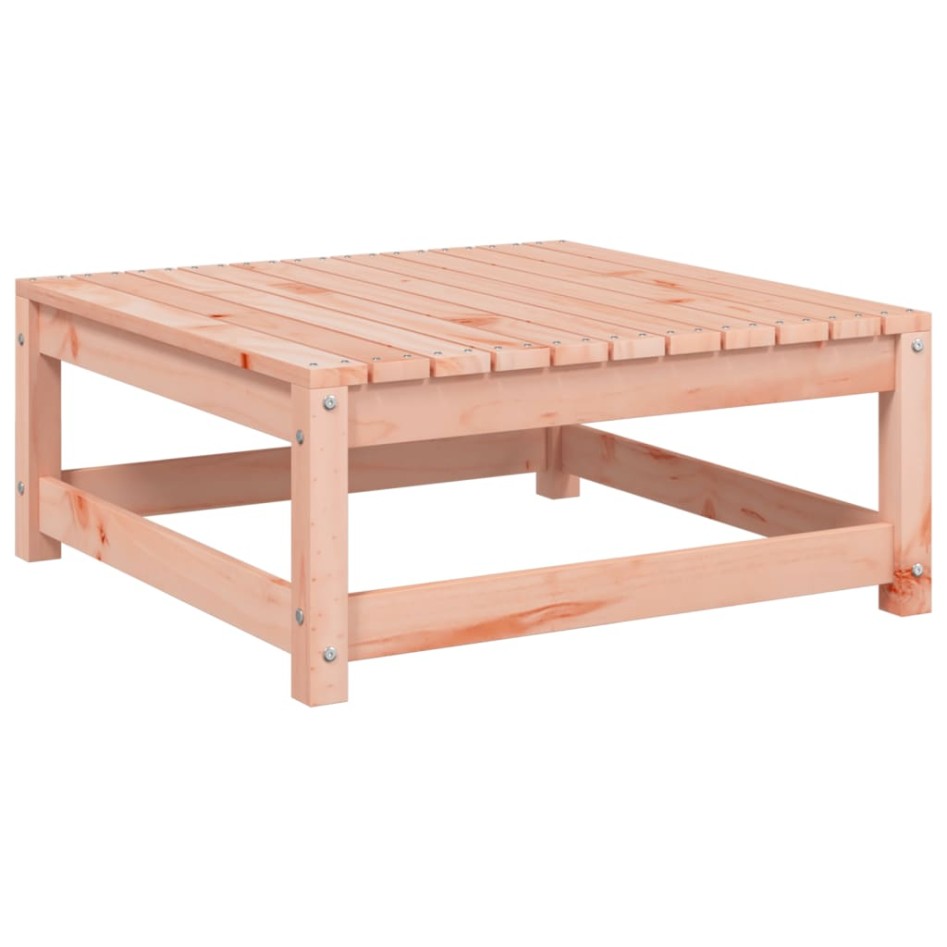 Taburete de jardín con cojín madera maciza de abeto de