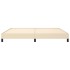 Estructura de cama de tela color crema 200x200