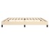 Estructura de cama de tela color crema 200x200