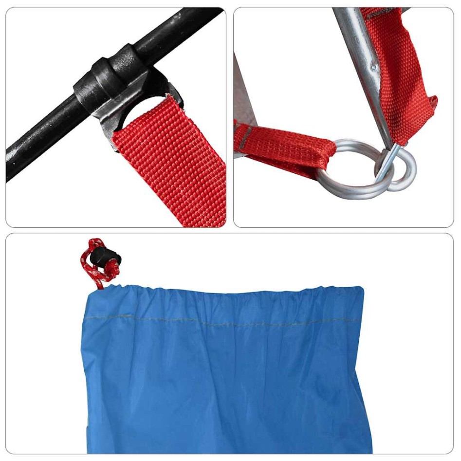 Tienda de playa 185T poliéster azul celeste 274x178x170/148