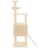 Rascador para gatos con postes de sisal crema 153