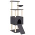 Rascador para gatos con postes de sisal gris oscuro 153