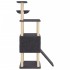 Rascador para gatos con postes de sisal gris oscuro 153