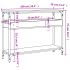 Mesa consola estante madera ingeniería Sonoma gris 100x29x75