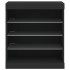 Aparador con luces LED negro 60,5x37x67