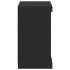 Aparador con luces LED negro 60,5x37x67