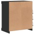 Aparador con luces LED negro 60,5x37x67