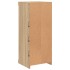Aparador con luces LED roble Sonoma 41x37x100