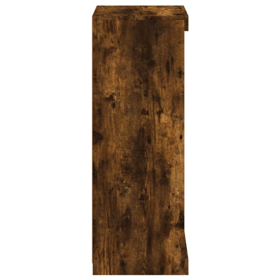 Aparador con luces LED roble ahumado 41x37x100