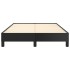 Estructura de cama de cuero sintético negro 120x200