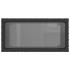 Mesa auxiliar jardín tapa vidrio ratán PE negro 58x27,5x55