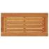 Mesa auxiliar jardín tapa madera ratán PE gris 58x27,5x55