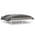 Estructura cama sin colchón con cabecero metal blanco