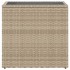 Mesa auxiliar jardín tapa vidrio ratán PE beige 58x27,5x55