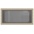 Mesa auxiliar jardín tapa vidrio ratán PE beige 58x27,5x55
