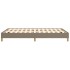 Estructura de cama de tela gris taupe 120x200