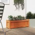 Jardinera exterior madera maciza pino marrón cera 90x31x31