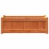 Jardinera exterior madera maciza pino marrón cera 90x31x31