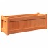 Jardinera exterior madera maciza pino marrón cera 90x31x31