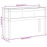 Jardinera con patas madera maciza pino marrón cera 110x31x70
