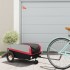 Remolque para bicicleta hierro negro y rojo 30