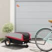 Remolque para bicicleta hierro negro y rojo 30 kg