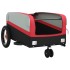 Remolque para bicicleta hierro negro y rojo 30