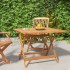 Mesa de jardín plegable madera maciza de acacia 90x90x75